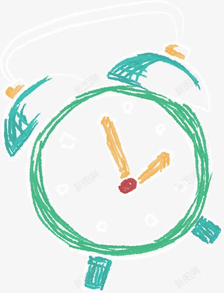 闹钟png免抠素材_新图网 https://ixintu.com 学习 小学生 广告 校园 童趣 闹钟