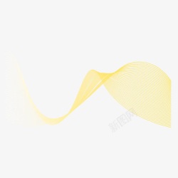 黄色速度线矢量图素材
