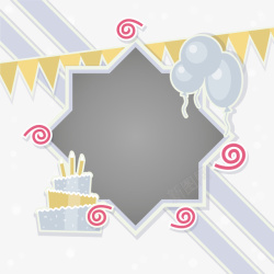 生日蛋糕相框生日蛋糕相框矢量图高清图片