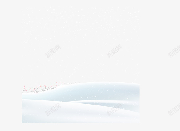 手绘空白的雪地png免抠素材_新图网 https://ixintu.com 冬季 卡通 寒冷 手绘 白雪皑皑 背景 雪地