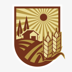 logo大麦农业稻田麦穗大麦logo矢量图图标高清图片
