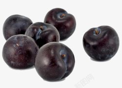 高清李子散落的黑布林水果高清图片
