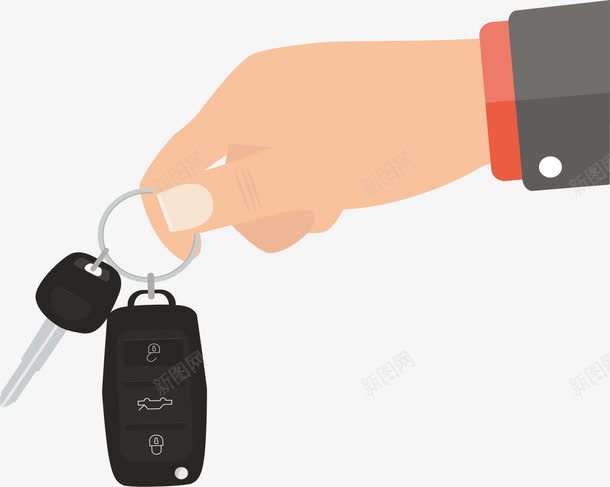 手拿车钥匙png免抠素材_新图网 https://ixintu.com 代驾 借车 手拿钥匙 车钥匙