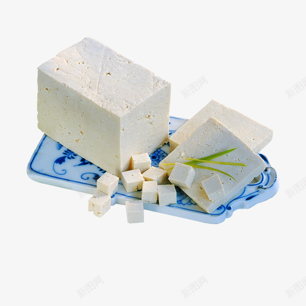 小葱拌豆腐食物图标png_新图网 https://ixintu.com tofu 北豆腐 小葱花拌豆腐 平面 盘子 美味 营养 设计 食物