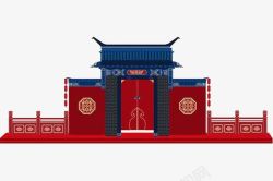 中式门头中国风喜庆古典门头高清图片