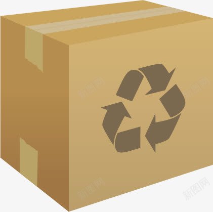 可回收纸箱矢量图ai免抠素材_新图网 https://ixintu.com 包装 包装盒模板 环保回收 纸盒 纸箱 纸箱设计 矢量图