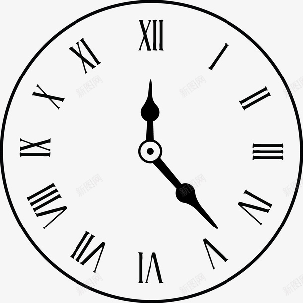 时钟刻度矢量图ai免抠素材_新图网 https://ixintu.com 圆圈刻度 手表表面 早中晚表 时钟 时钟刻度 时间 时间盘 矢量图 罗马数字 钟表