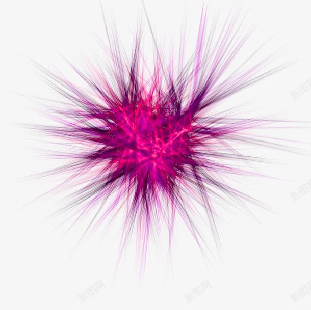 光球png免抠素材_新图网 https://ixintu.com 光效 光球 光线 刺猬形 粒子 紫色 高光