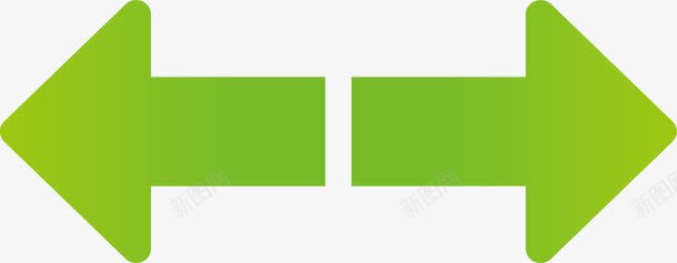 绿色箭头切换矢量图图标ai_新图网 https://ixintu.com 卡通按钮切换 卡通素材 左右切换 左右切换矢量 左右矢量 左右素材 矢量图