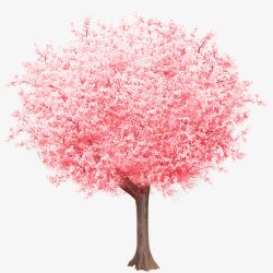 粉色浪漫装饰树木素材