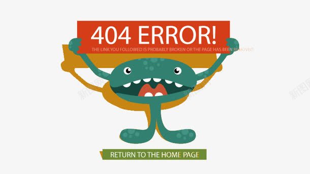 搞怪404错误页面png免抠素材_新图网 https://ixintu.com 404 404错误 创意卡通怪兽矢量素材 怪兽 搞怪404错误页面矢量素材 矢量图卡通怪兽矢量素材 页面丢失 页面设计