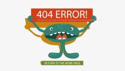 搞怪404错误页面素材