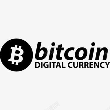 Bitcoin的数字货币的标志图标图标
