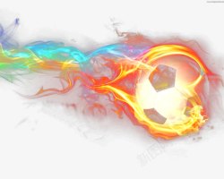 足球火素材霓虹灯火足球球壁纸高清图片