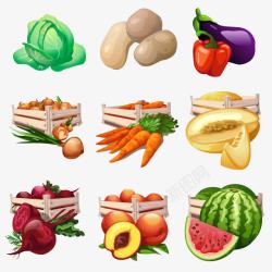 包菜卡通矢量图卡通水果蔬菜插画高清图片