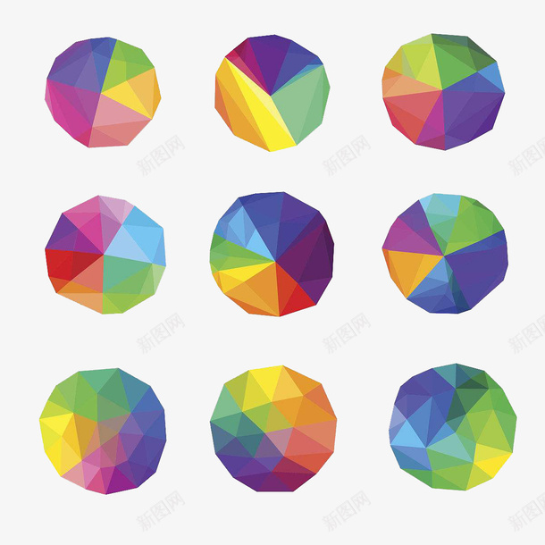 不规则球形色块分布图png免抠素材_新图网 https://ixintu.com 不规则图形 几何小图形 彩色 立体 色块 装饰