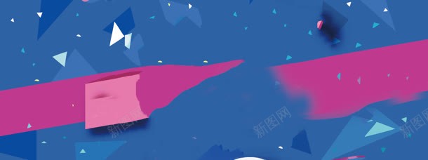 电商立体几何背景bannerjpg设计背景_新图网 https://ixintu.com banner 三角 几何 电商 立体 背景 蓝色