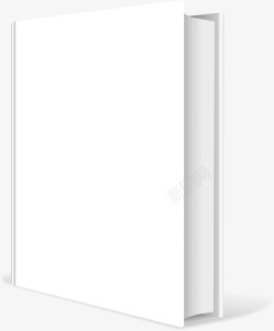 白色书籍3D书本高清图片