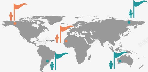 创意世界地图人口分布图png免抠素材_新图网 https://ixintu.com 占比 地理 数据 比较 海外 经营