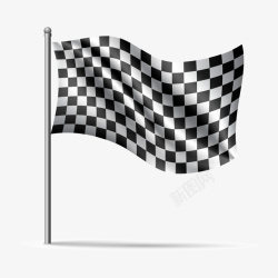 极速赛车装饰终点旗帜高清图片