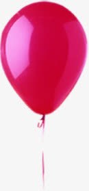 粉红天空升在天空中的粉红色气球高清图片