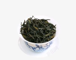 木勺里的茶叶新鲜乌龙茶铁观音高清图片