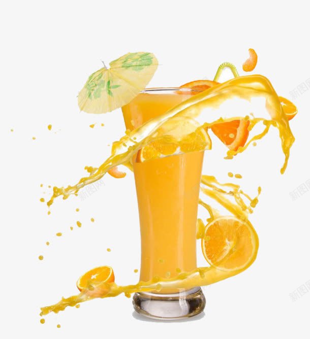 创意合成橙汁汽水png免抠素材_新图网 https://ixintu.com 创意 合成 汽水