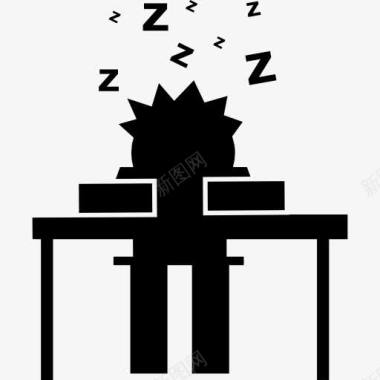 学生在课堂上睡觉图标图标