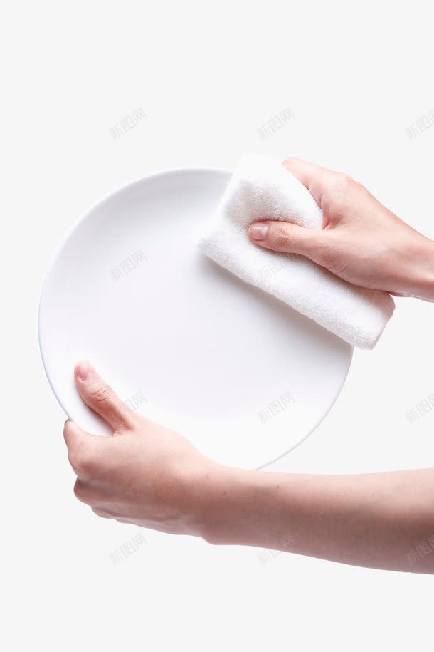 白色擦碗布png免抠素材_新图网 https://ixintu.com 布巾 手 打扫清洁 抹布 擦布 擦碗布 毛巾 白色瓷碟 除尘