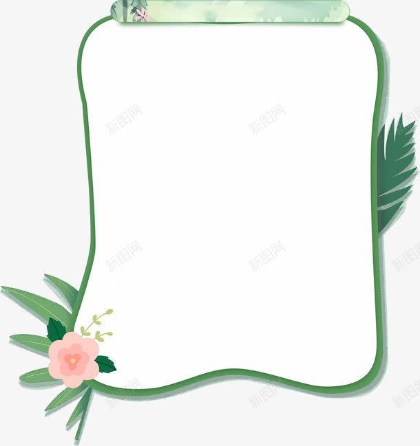 绿色花朵植物标签png免抠素材_新图网 https://ixintu.com 标签 植物 绿色 花朵