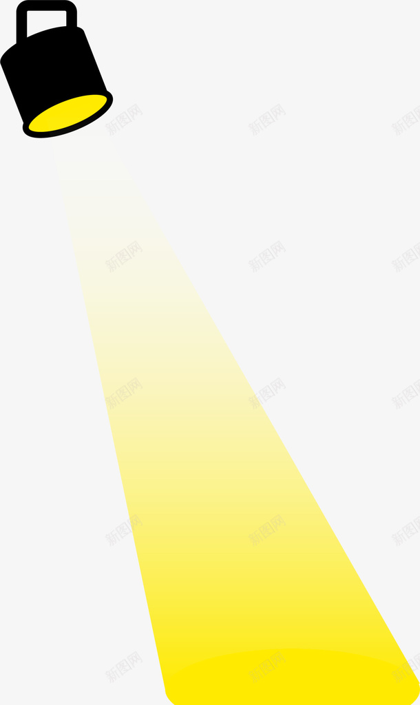 舞台黄色立体聚光灯png免抠素材_新图网 https://ixintu.com 照明 立体灯具 聚光灯 舞台灯光 镁光灯 黄色灯光 黑色灯具