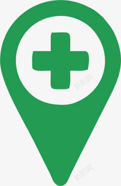绿色坐标医院的绿色坐标卡通高清图片