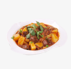 美食炖牛肉产品实物特色土豆烧牛肉高清图片