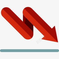 金融和商业损失损失图标高清图片