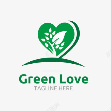 绿色自然的logo矢量图图标图标