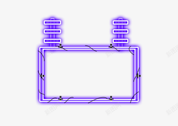 双12霓虹灯边框png免抠素材_新图网 https://ixintu.com 1212 促销 双12 淘宝 电商 边框 闪灯边框 霓虹灯