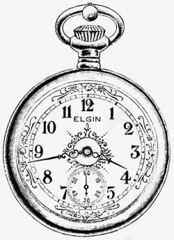 欧式时钟复古怀表高清图片