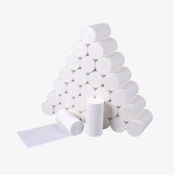 白色卫生纸一堆餐巾卷纸高清图片