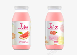质感包装袋西柚水果汁包装瓶高清图片