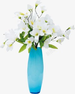 传统盆栽摆件花瓶与花卉高清图片