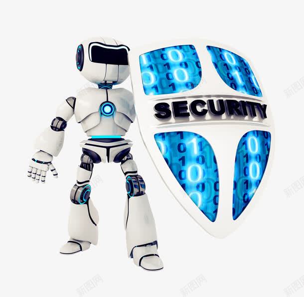 机器人网络安全png免抠素材_新图网 https://ixintu.com 安全网络防护 机器人 网络安全 网络安全防护