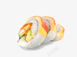 碗装海苔肉松特色蟹肉蛋皮寿司高清图片