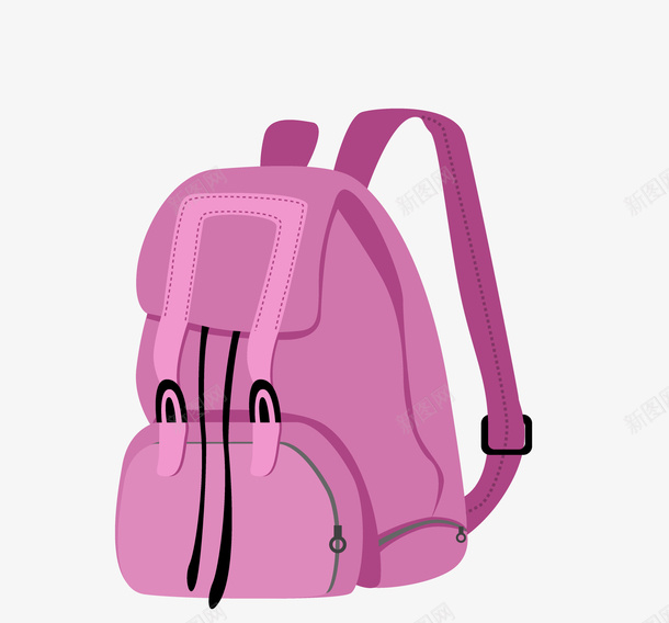 手绘卡通紫色旅行背包png免抠素材_新图网 https://ixintu.com 动画 学生书包 手绘卡通 旅行背包 紫色 背包 背包设计