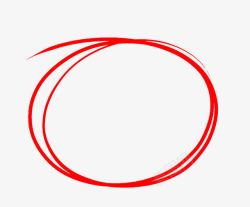 手绘圆圈背景手绘红圈高清图片