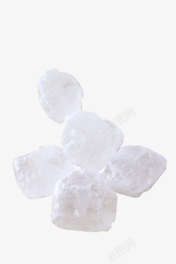 糖分白色半透明糖块高清图片