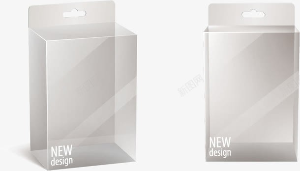 透明塑料盒包装png免抠素材_新图网 https://ixintu.com 包装设计 包装设计素材 塑料包装 盒子 透明塑料