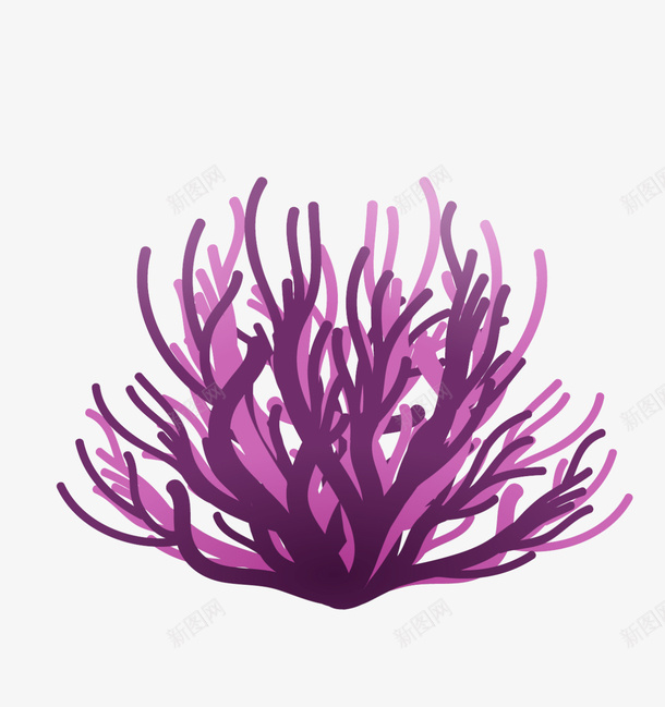 海洋植物紫色珊瑚png免抠素材_新图网 https://ixintu.com 一株珊瑚 海底珊瑚 海洋植物 海生生物 紫色珊瑚 茂密珊瑚