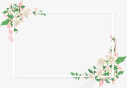 相框婚礼浪漫花藤装饰相框高清图片