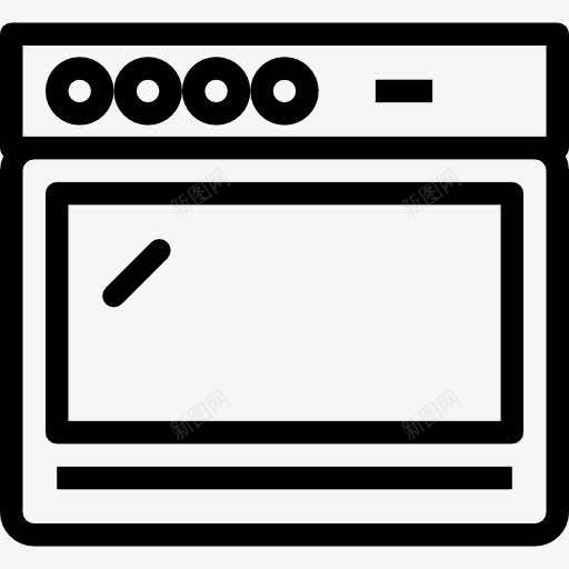 炉图标png_新图网 https://ixintu.com 厨房工具 器具 家具和家居 工具 烤箱