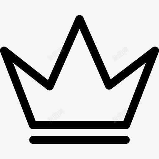 皇冠的轮廓为王子图标png_新图网 https://ixintu.com 古色古香 国王 形状简单 王冠 王后 皇室的设计 皇室皇冠 皇家冠 贵族